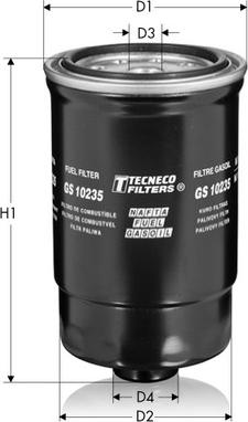 Tecneco Filters GS10235 - Filtre à carburant cwaw.fr