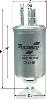 Tecneco Filters GS1240 - Filtre à carburant cwaw.fr