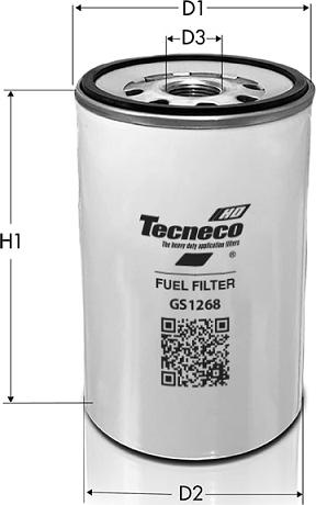 Tecneco Filters GS1268 - Filtre à carburant cwaw.fr