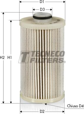 Tecneco Filters GS2095E - Filtre à carburant cwaw.fr