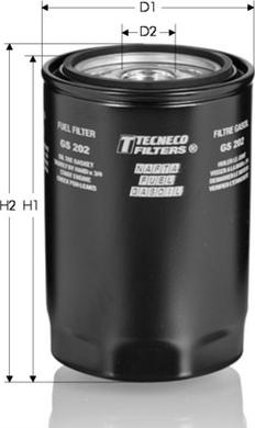 Tecneco Filters GS202 - Filtre à carburant cwaw.fr