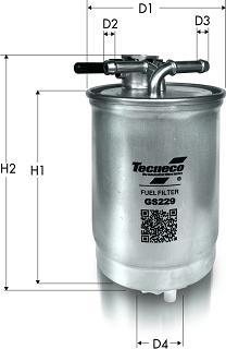 Tecneco Filters GS229 - Filtre à carburant cwaw.fr