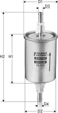 Tecneco Filters IN55/3 - Filtre à carburant cwaw.fr