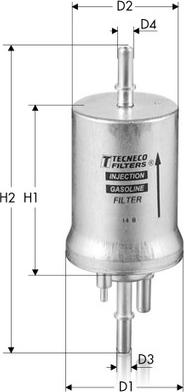 Tecneco Filters IN1040 - Filtre à carburant cwaw.fr