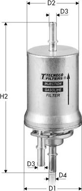 Tecneco Filters IN1042 - Filtre à carburant cwaw.fr