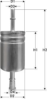 Tecneco Filters IN1071 - Filtre à carburant cwaw.fr