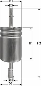 Tecneco Filters IN1073 - Filtre à carburant cwaw.fr