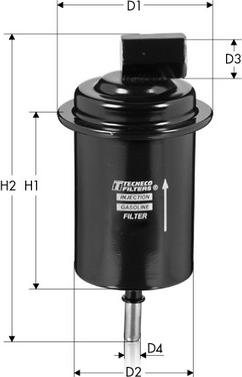 Tecneco Filters IN31911 - Filtre à carburant cwaw.fr