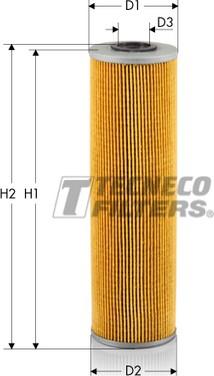 Tecneco Filters OL0612 - Filtre à huile cwaw.fr