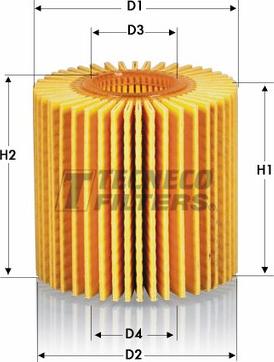 Tecneco Filters OL010658-E - Filtre à huile cwaw.fr