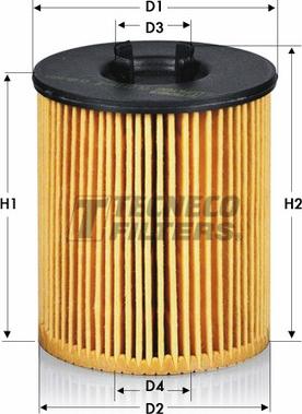 Tecneco Filters OL0116-E - Filtre à huile cwaw.fr