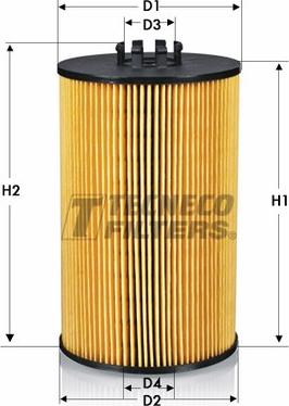 Tecneco Filters OL013125-E - Filtre à huile cwaw.fr