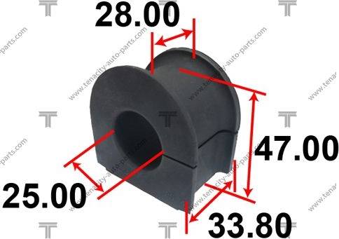 Tenacity ASBHO1007 - Coussinet de palier, stabilisateur cwaw.fr