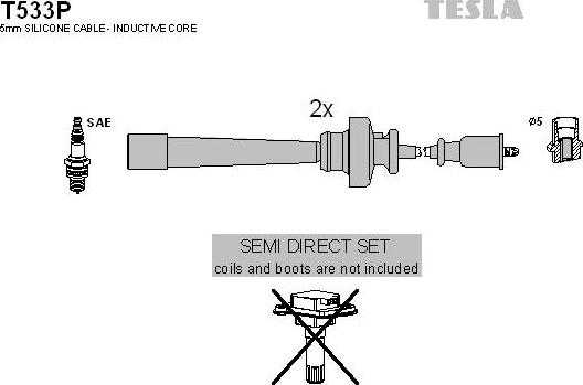 TESLA T533P - Kit de câbles d'allumage cwaw.fr