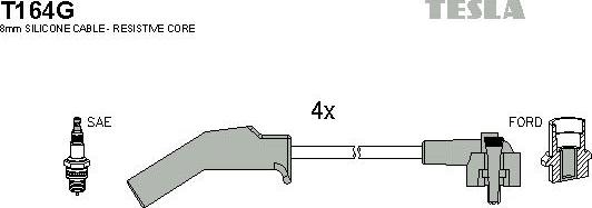 TESLA T164G - Kit de câbles d'allumage cwaw.fr
