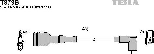 TESLA T879B - Kit de câbles d'allumage cwaw.fr