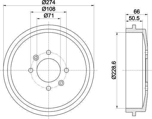 Textar 94014400 - Tambour de frein cwaw.fr