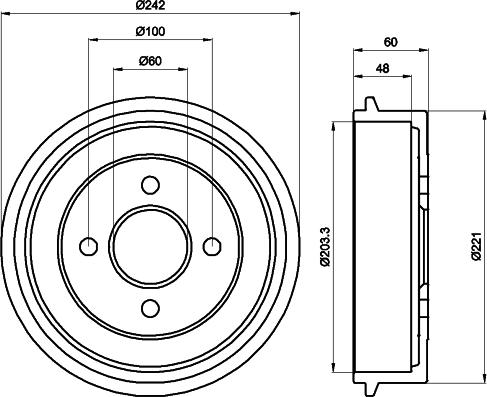 Textar 94018600 - Tambour de frein cwaw.fr