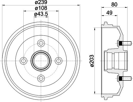 Textar 94013000 - Tambour de frein cwaw.fr