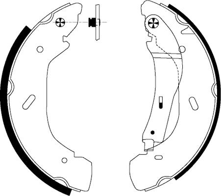 Textar 91058600 - Jeu de mâchoires de frein cwaw.fr