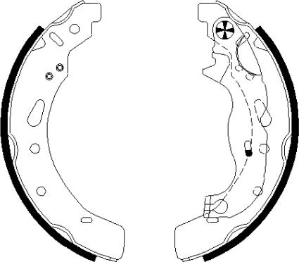 Textar 91072100 - Jeu de mâchoires de frein cwaw.fr