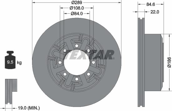 Textar 93089600 - Disque de frein cwaw.fr