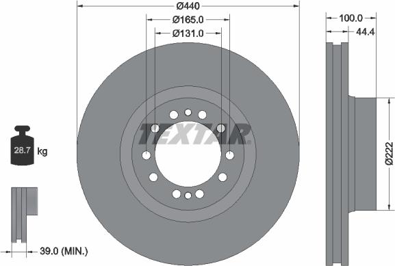 Textar 93086000 - Disque de frein cwaw.fr