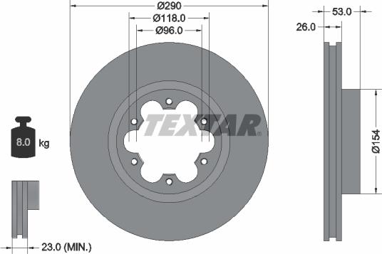 Textar 93240600 - Disque de frein cwaw.fr