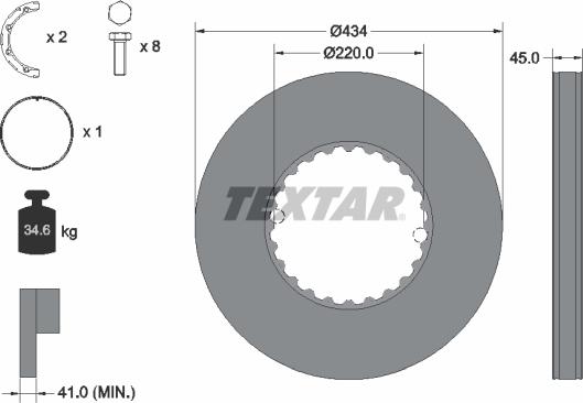 Textar 93272100 - Disque de frein cwaw.fr