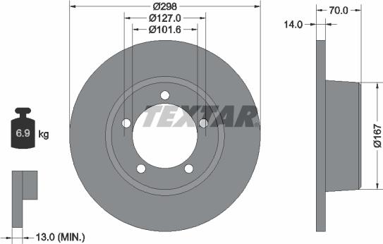 Textar 92040600 - Disque de frein cwaw.fr