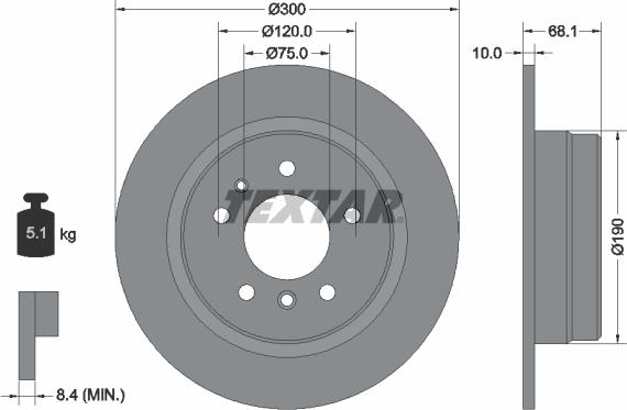 Textar 92042600 - Disque de frein cwaw.fr