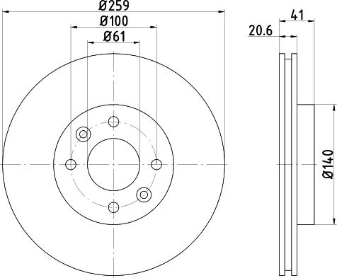 Textar 92054900 - Disque de frein cwaw.fr