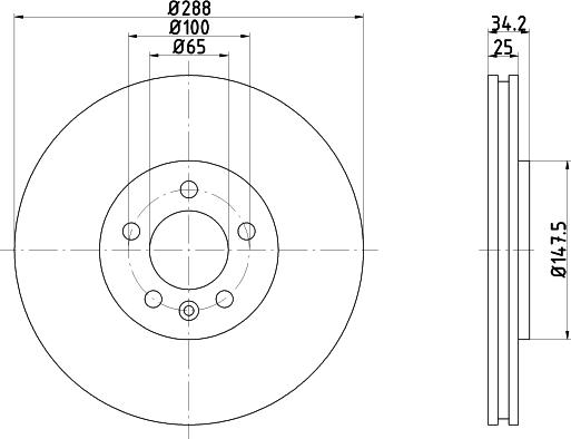 Textar 92082400 - Disque de frein cwaw.fr