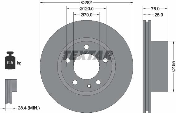 Textar 92026700 - Disque de frein cwaw.fr