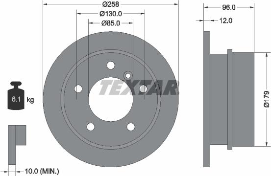 Textar 92073400 - Disque de frein cwaw.fr