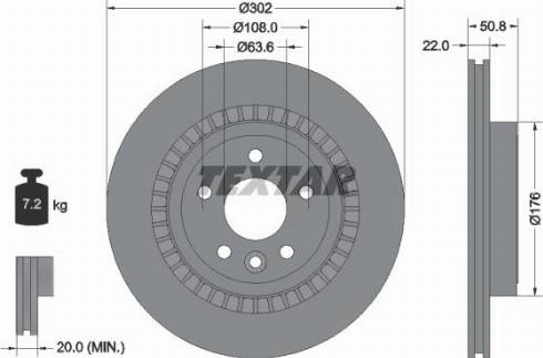 Textar 92196400 - Disque de frein cwaw.fr