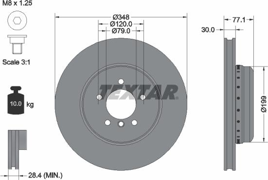 Textar 92141800 - Disque de frein cwaw.fr