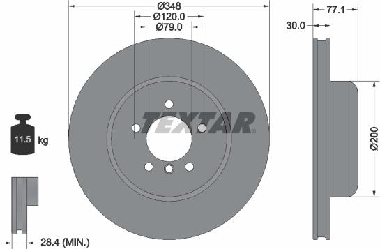 Textar 92141825 - Disque de frein cwaw.fr