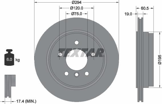 Textar 92141700 - Disque de frein cwaw.fr