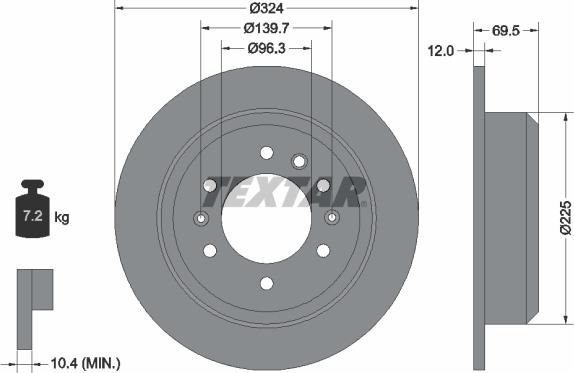 Textar 92161800 - Disque de frein cwaw.fr