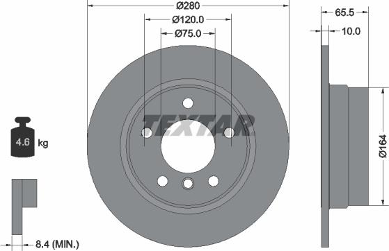 Textar 92132900 - Disque de frein cwaw.fr