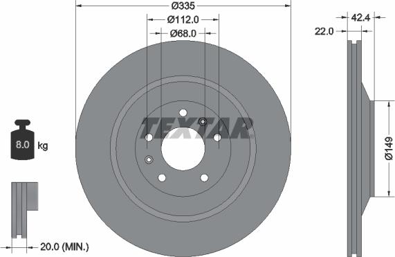 Textar 92177005 - Disque de frein cwaw.fr