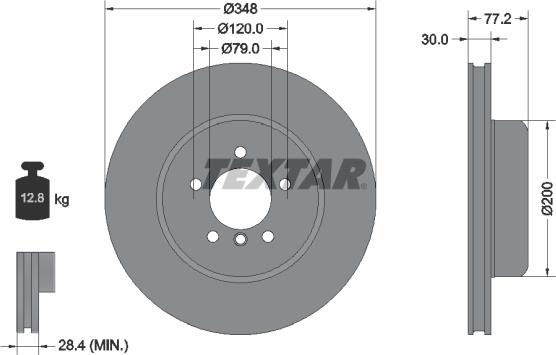 Textar 92310205 - Disque de frein cwaw.fr