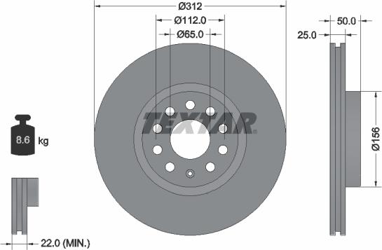 Textar 89016000 - Kit de freins, frein à disques cwaw.fr