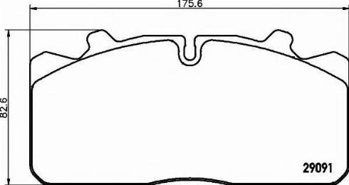 Textar 2909170 - Kit de plaquettes de frein, frein à disque cwaw.fr