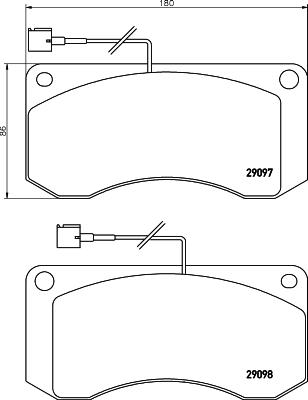 Textar 2909702 - Kit de plaquettes de frein, frein à disque cwaw.fr