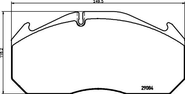 Textar 2908402 - Kit de plaquettes de frein, frein à disque cwaw.fr