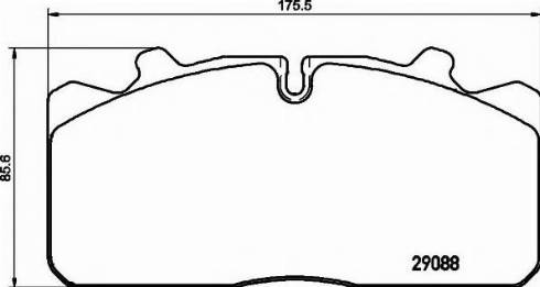 Textar 2908871 - Kit de plaquettes de frein, frein à disque cwaw.fr