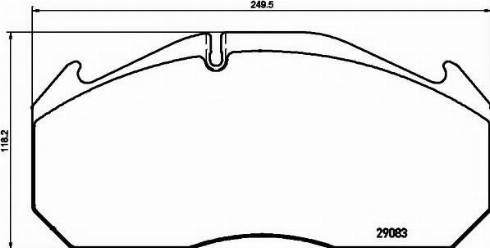 Textar 2908370 - Kit de plaquettes de frein, frein à disque cwaw.fr