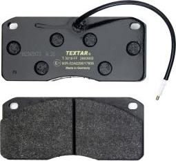 Textar 2903902 - Kit de plaquettes de frein, frein à disque cwaw.fr